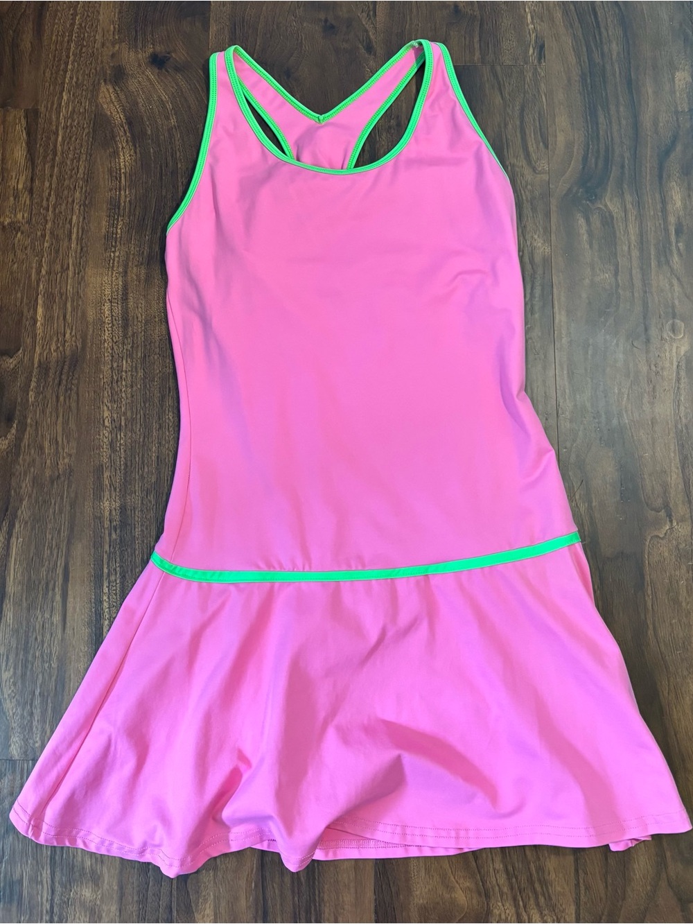 Lily’s of Beverly Hills Pink with Green Trim Athletic Dress